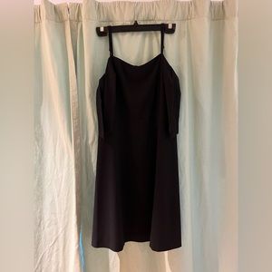 Black formal mini dress